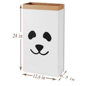 saco mais papier de le saco en, decoração de linho de Basket Nursery Home do organizador da roupa dos brinquedos das crianças do saco do armazenamento do papel de embalagem 5