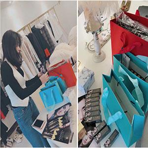 Saco de papel com punhos, saco do presente do ramalhete do banquete de casamento, tamanho quadrado do XL do saco de papel, envolvendo sacos, caixas de presente 6