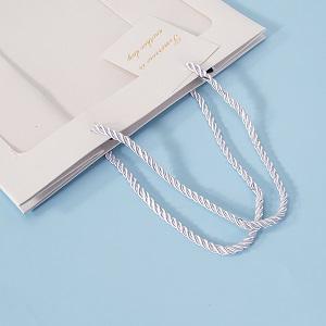 O quadrado dos sacos de papel de Kraft ensaca, saco de papel grosso com a janela para o casamento, partido, aniversário, compra, flor ensaca 2