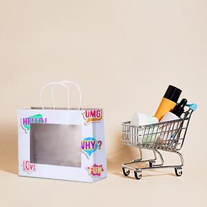 Saco varejo com o punho da corda, metalizando, sacos do negócio, sacos do ofício, sacos do partido, sacos recicláveis 12