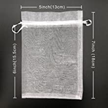 Sacos de Organza, Mesh Drawstring Gift Bags Small para sacos do favor da festa do beb&ecirc; do banquete de casamento da joia 21