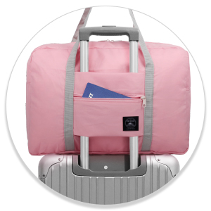 Saco de Duffel dos esportes, saco dobrável do armazenamento, composição do arti'culo de tocador, sacos do algodão da lona da mala a tiracolo do curso com zíperes 20