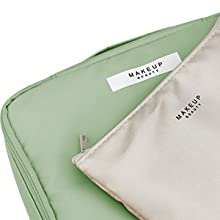 Organizador cosmético de Skincare da composição do curso, saco do arti'culo de tocador, saco de Duffel dobrável, compartimentos múltiplos do armazenamento 6