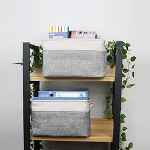 Cabazes da lavanderia, cesta de organização, organizador For Toy Collection do armazenamento de escaninho, cesta do armazenamento da lona 21