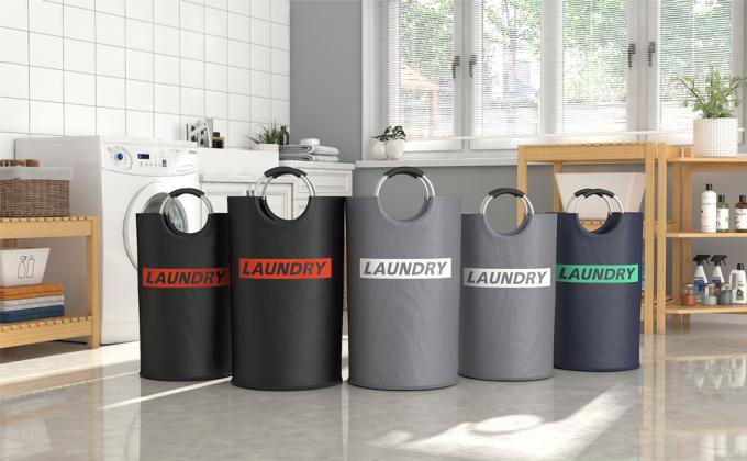 Carro de lavanderia sujo de lavagem da cesta de lavanderia do cabaz melhor com punho, armazenamento fácil dobrável da cesta de lavanderia 20