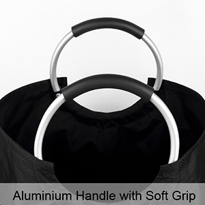 Cestas de lavanderia com Carry Handles fácil, cabaz, escaninhos de lavagem de dobramento, banheiro da lavandaria da família 3