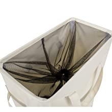 Cestas de lavanderia com Carry Handles fácil, cabaz, escaninhos de lavagem de dobramento, banheiro da lavandaria da família 24