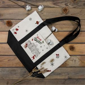 Fechamento superior do zíper. ORGÂNICO, REUSÁVEL, LAVÁVEL, sacos de compras da LONA com punhos, totalizador do mantimento de pano 2