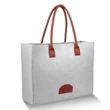 Grande reusável dos sacos de compras de Eco dos sacos de mantimento feito pelo produto sentido da tela ensaca o curso à moda Tote Bag Gray 8