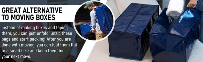 Alternativa às caixas moventes. Nenhuma necessidade de fazer caixas e gravá-las. Os sacos móveis podem começar embalar agora