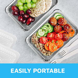 Retângulo dado forma, bandeja descartável de Aireline da folha de alumínio, recipientes de alimento para viagem, copo do bolo da folha 4