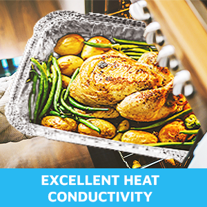 Retângulo dado forma, bandeja descartável de Aireline da folha de alumínio, recipientes de alimento para viagem, copo do bolo da folha 6